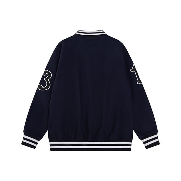 最新でオシャレプラダ パッチ付きモヘアウールボンバージャケット パロディ pug59364